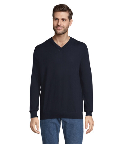 SULLIVAN MEN V-NECK SWEATER - Night bedrucken, Art.-Nr. N03987-NH-4XL