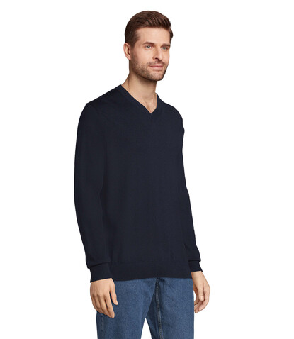 SULLIVAN MEN V-NECK SWEATER - Night bedrucken, Art.-Nr. N03987-NH-4XL