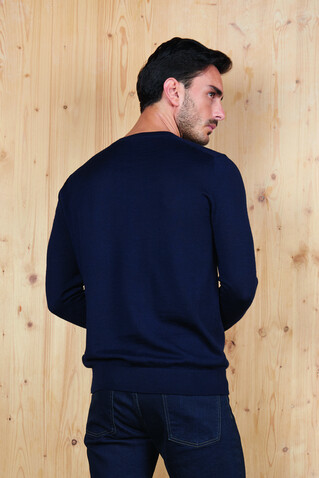 SULLIVAN MEN V-NECK SWEATER - Night bedrucken, Art.-Nr. N03987-NH-4XL