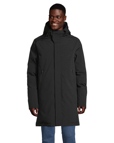 ALFI MEN WARM JACKET - Deep Black bedrucken, Art.-Nr. N04002-DB-XL