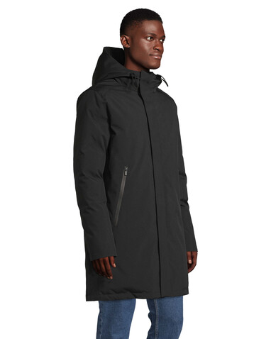 ALFI MEN WARM JACKET - Deep Black bedrucken, Art.-Nr. N04002-DB-XL