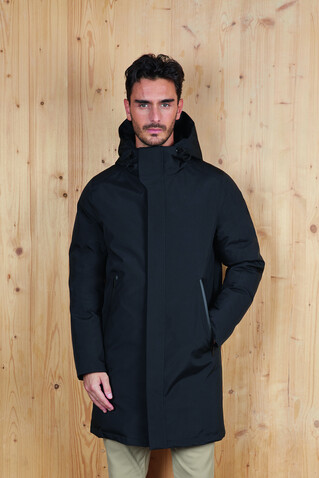 ALFI MEN WARM JACKET - Deep Black bedrucken, Art.-Nr. N04002-DB-XL