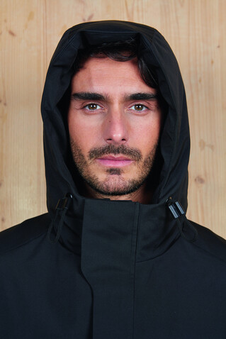 ALFI MEN WARM JACKET - Deep Black bedrucken, Art.-Nr. N04002-DB-XL