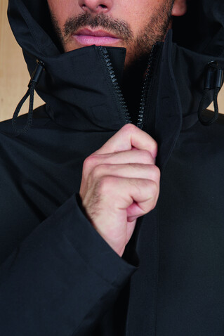 ALFI MEN WARM JACKET - Deep Black bedrucken, Art.-Nr. N04002-DB-XL