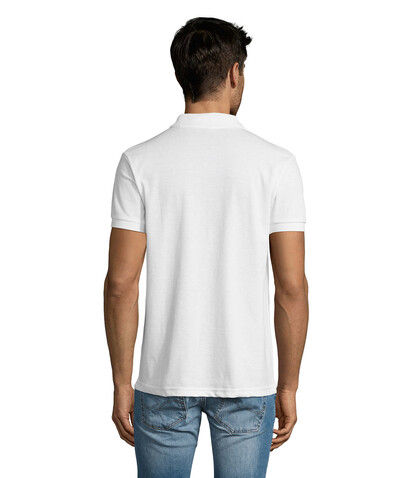 PRIME HERREN POLO 200g - White bedrucken, Art.-Nr. S00571-WH-XL