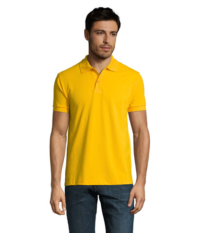 PRIME HERREN POLO 200g - Gold bedrucken, Art.-Nr. S00571-GO-XXL