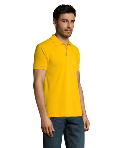 PRIME HERREN POLO 200g - Gold bedrucken, Art.-Nr. S00571-GO-XXL