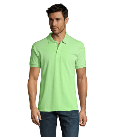 PRIME HERREN POLO 200g - Apple Green bedrucken, Art.-Nr. S00571-AG-3XL