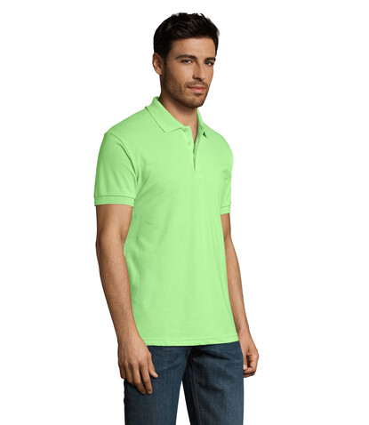 PRIME HERREN POLO 200g - Apple Green bedrucken, Art.-Nr. S00571-AG-3XL