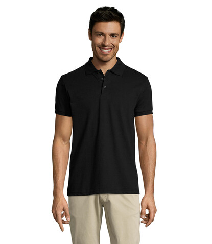 PRIME HERREN POLO 200g - Schwarz bedrucken, Art.-Nr. S00571-BK-XXL PRIME HERREN POLO 200g - Schwarz bedrucken, Art.-Nr. S00571-BK-XXL