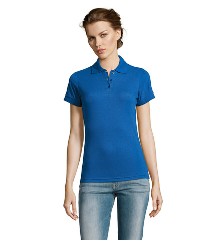 PRIME DAMEN POLO 200g - Royal Blue bedrucken, Art.-Nr. S00573-RB-S