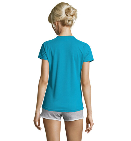 SPORTY DAMENT-SHIRT 140g - Aqua bedrucken, Art.-Nr. S01159-AQ-S SPORTY DAMENT-SHIRT 140g - Aqua bedrucken, Art.-Nr. S01159-AQ-S