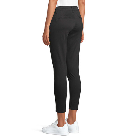 JULES WOMEN CHINO TROUSERS - Schwarz bedrucken, Art.-Nr. S01425-BK-XS JULES WOMEN CHINO TROUSERS - Schwarz bedrucken, Art.-Nr. S01425-BK-XS