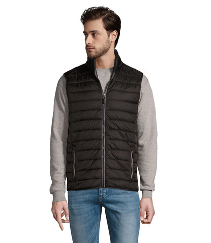 WAVE MEN Bodywarmer - Schwarz bedrucken, Art.-Nr. S01436-BK-XL