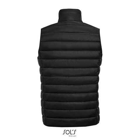 WAVE MEN Bodywarmer - Schwarz bedrucken, Art.-Nr. S01436-BK-XL