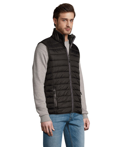 WAVE MEN Bodywarmer - Schwarz bedrucken, Art.-Nr. S01436-BK-XL