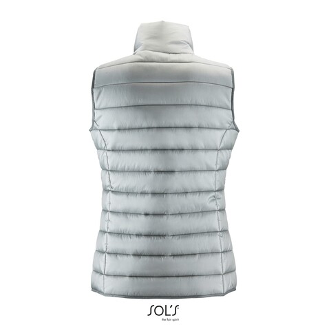 WAVE DAMEN BODYWARMER 180g - Metal Grey bedrucken, Art.-Nr. S01437-MG-XXL WAVE DAMEN BODYWARMER 180g - Metal Grey bedrucken, Art.-Nr. S01437-MG-XXL