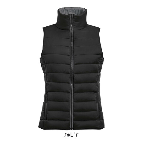 WAVE DAMEN BODYWARMER 180g - Schwarz bedrucken, Art.-Nr. S01437-BK-XL WAVE DAMEN BODYWARMER 180g - Schwarz bedrucken, Art.-Nr. S01437-BK-XL