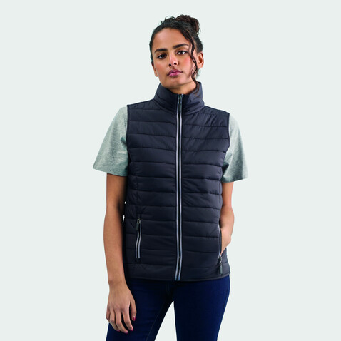WAVE DAMEN BODYWARMER 180g - Schwarz bedrucken, Art.-Nr. S01437-BK-XL WAVE DAMEN BODYWARMER 180g - Schwarz bedrucken, Art.-Nr. S01437-BK-XL