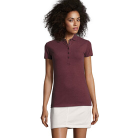 PHOENIX WOMEN ELASTANE POLO - Heather Oxblood bedrucken, Art.-Nr. S01709-HX-XXL
