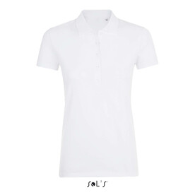 PHOENIX WOMEN ELASTANE POLO - White bedrucken, Art.-Nr. S01709-WH-XXL