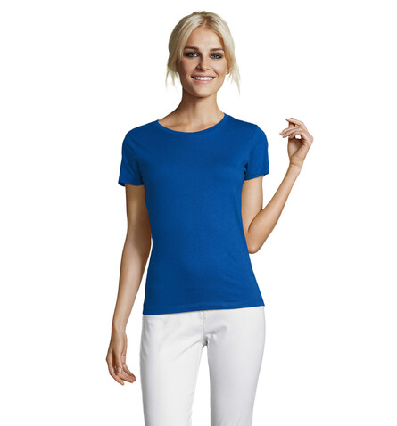 REGENT DAMENT-SHIRT 150g - Royal Blue bedrucken, Art.-Nr. S01825-RB-S