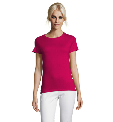 REGENT DAMENT-SHIRT 150g - Fuchsia bedrucken, Art.-Nr. S01825-FU-M REGENT DAMENT-SHIRT 150g - Fuchsia bedrucken, Art.-Nr. S01825-FU-M