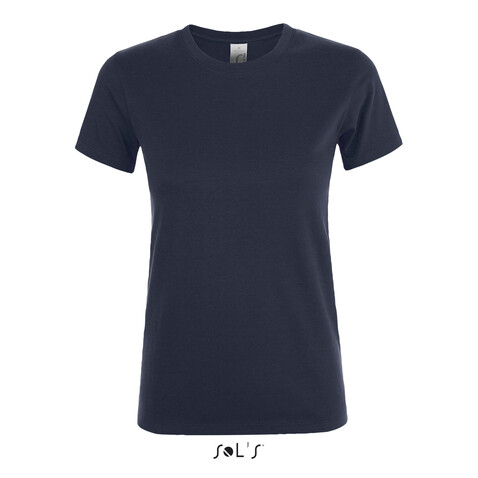 REGENT DAMENT-SHIRT 150g - French Navy bedrucken, Art.-Nr. S01825-FN-3XL