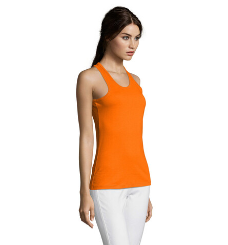 JUSTIN DAMEN TANK TOP 150g - Orange bedrucken, Art.-Nr. S01826-OR-M JUSTIN DAMEN TANK TOP 150g - Orange bedrucken, Art.-Nr. S01826-OR-M
