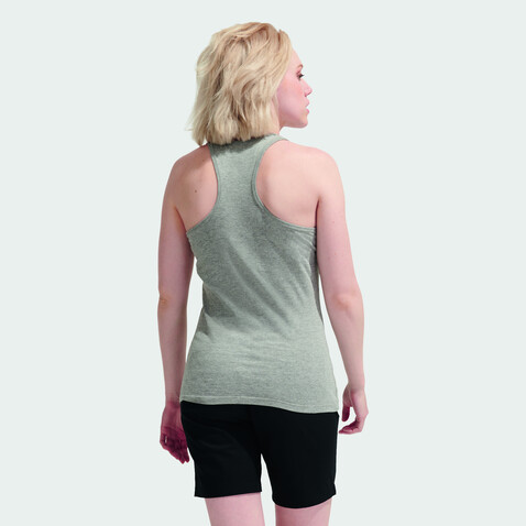 JUSTIN DAMEN TANK TOP 150g - Graue Melange bedrucken, Art.-Nr. S01826-GM-XL