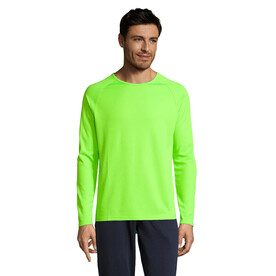 SPORTY LSL MEN T-SHIRT - Neon Green bedrucken, Art.-Nr. S02071-NG-S