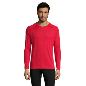 SPORTY LSL MEN T-SHIRT - Red bedrucken, Art.-Nr. S02071-RD-XXL