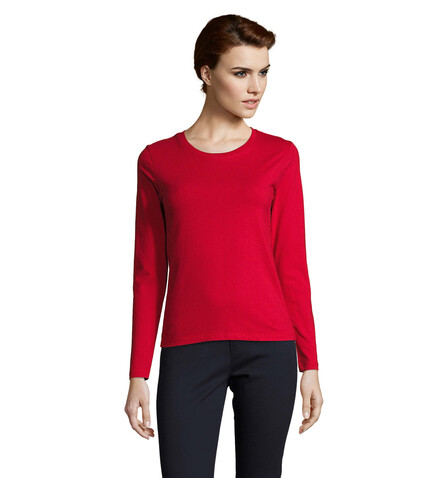IMPERIAL Women lsl 190g - Red bedrucken, Art.-Nr. S02075-RD-L IMPERIAL Women lsl 190g - Red bedrucken, Art.-Nr. S02075-RD-L