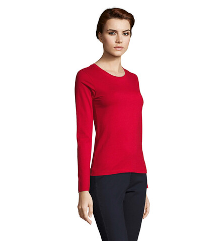 IMPERIAL Women lsl 190g - Red bedrucken, Art.-Nr. S02075-RD-L IMPERIAL Women lsl 190g - Red bedrucken, Art.-Nr. S02075-RD-L