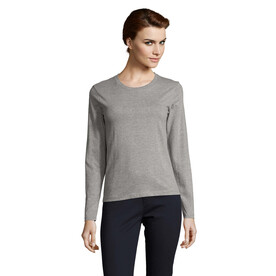 IMPERIAL Women lsl 190g - Graue Melange bedrucken, Art.-Nr. S02075-GM-XXL