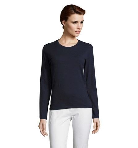 IMPERIAL Women lsl 190g - French Navy bedrucken, Art.-Nr. S02075-FN-M IMPERIAL Women lsl 190g - French Navy bedrucken, Art.-Nr. S02075-FN-M