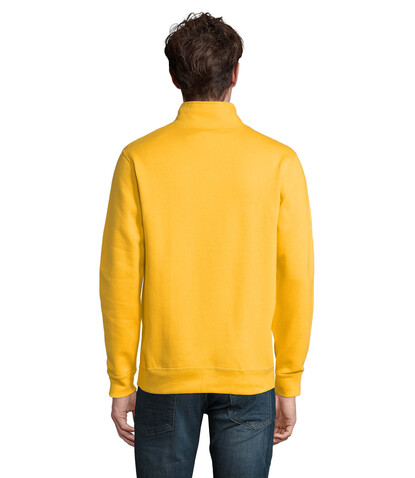 STAN Sweater Zip Kragen 260 - Gold bedrucken, Art.-Nr. S02088-GO-XXL