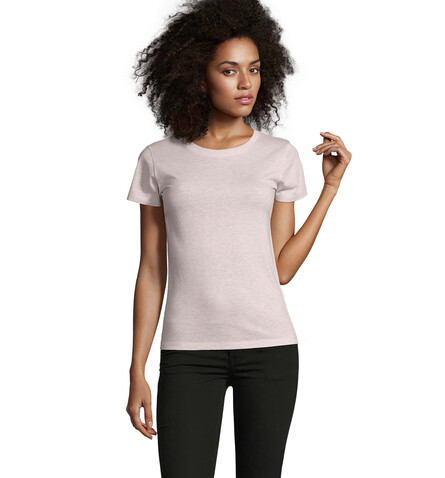 REGENT FIT WOMEN 150g - Heather Pink bedrucken, Art.-Nr. S02758-HP-M