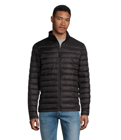 WILSON HERREN Jacke380T - Schwarz bedrucken, Art.-Nr. S02898-BK-XL