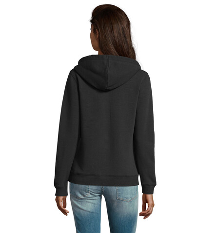 SPIKE HOOD DAMEN 280gr - Schwarz bedrucken, Art.-Nr. S03106-BK-XS