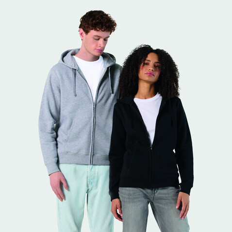 SPIKE HOOD DAMEN 280gr - Schwarz bedrucken, Art.-Nr. S03106-BK-XS