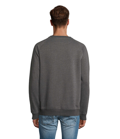 SPACE Unisex Sweater 280g - Charcoal Melange bedrucken, Art.-Nr. S03567-CE-M