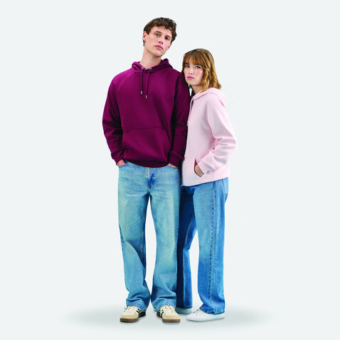 STELLAR Unisex Hoodie - Burgundy bedrucken, Art.-Nr. S03568-BG-M