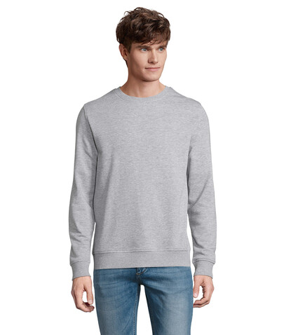 COMET SWEATER 280g - Grau-Melange 2 bedrucken, Art.-Nr. S03574-GY-S