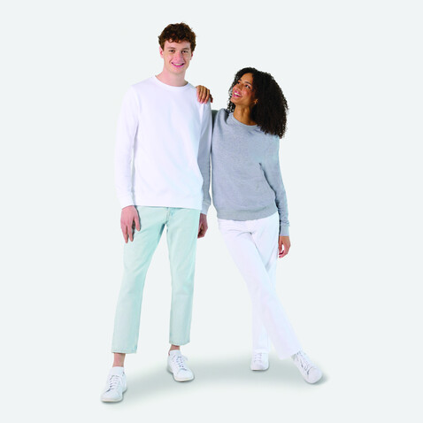 COMET SWEATER 280g - White bedrucken, Art.-Nr. S03574-WH-L