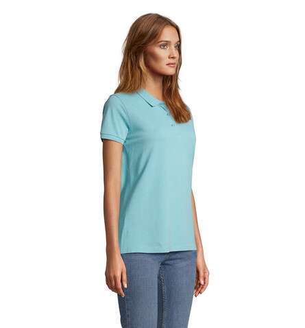 PLANET WOMEN Polo 170g - Pool Blue bedrucken, Art.-Nr. S03575-BP-M