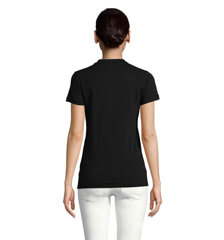 PLANET WOMEN Polo 170g - Schwarz bedrucken, Art.-Nr. S03575-BK-L