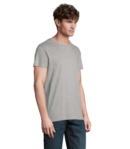 CRUSADER MEN T-Shirt 150g - Graue Melange bedrucken, Art.-Nr. S03582-GM-5XL