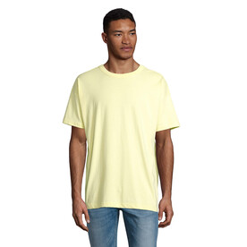 BOXY MEN T-SHIRT OVERSIZE - Hellgelb bedrucken, Art.-Nr. S03806-LY-L