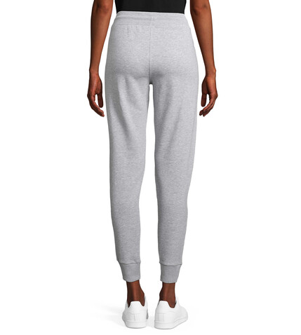 JET WOMEN JOGGING PANTS - Grau-Melange 2 bedrucken, Art.-Nr. S03809-GY-M